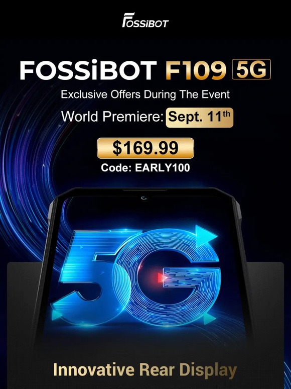 Early Bird: Save BIG on FOSSiBOT F109 5G Rugged Phone!⚡⏰