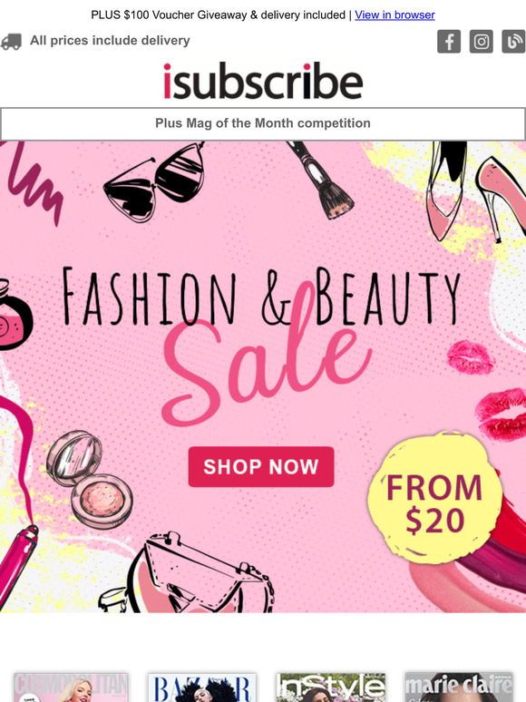 Fashion & Beauty Magazine Sale: Must-Have Issues from Just $20!