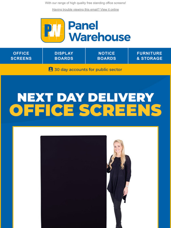 Enjoy next day delivery