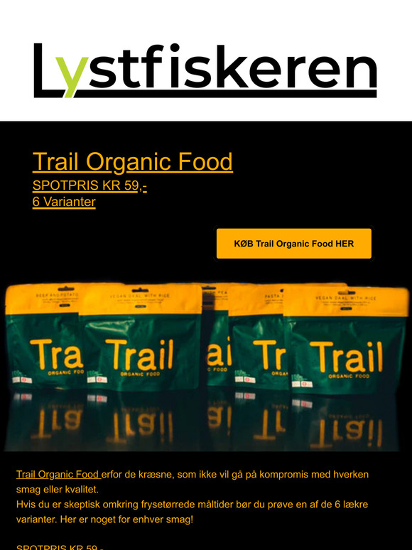 Trail Organic Food KUN kr. 59,-