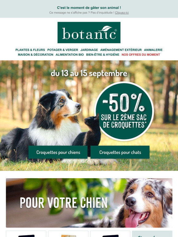 🐶🐱 -50% sur le 2ème sac de croquettes !