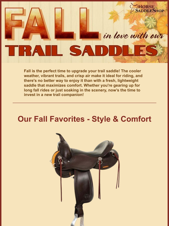 Fall In Love With Our Lightweight Trail Saddles