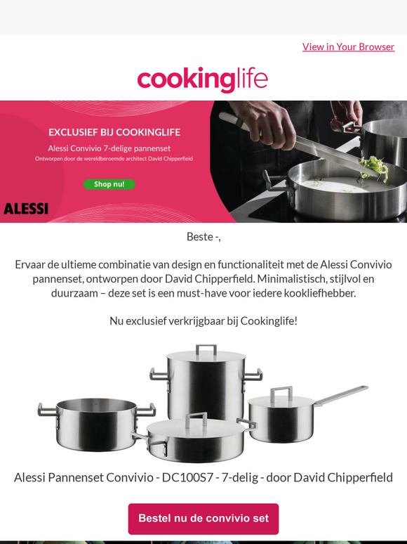 Alessi Pannenset met hoge KORTING 🤩