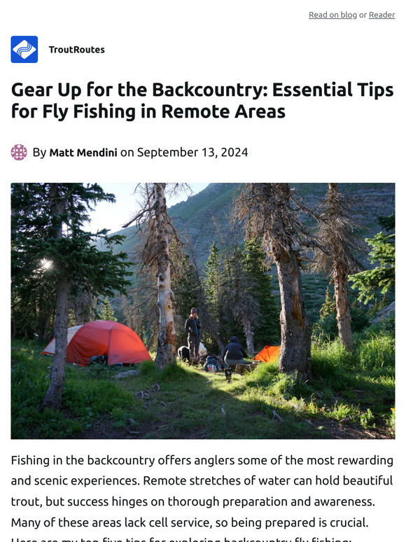 Gear Up for the Backcountry: Essential Tips for Fly Fishing in Remote Areas