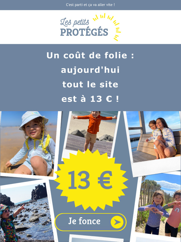 INCROYABLE : tout notre site à 13 € !