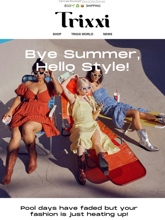 Bye Summer👋🌞, Hello Style👗✨