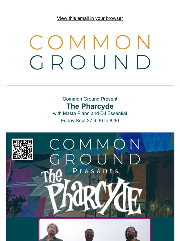 Pharcyde at Common Ground Friday Sept 27
