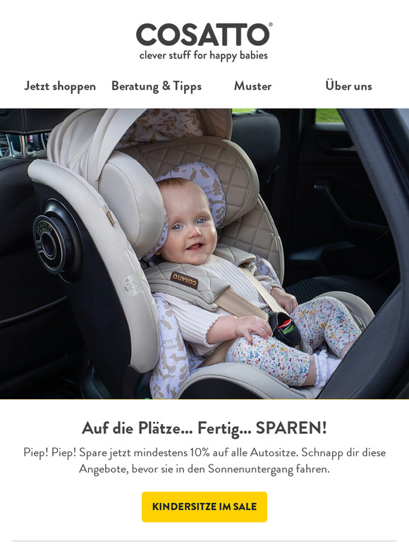 Piep! Piep! 10% Rabatt auf ALLE Kindersitze