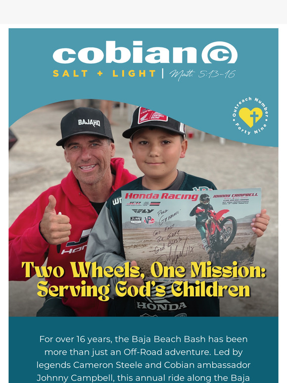 Two Wheels, One Mission: Serving God's Children