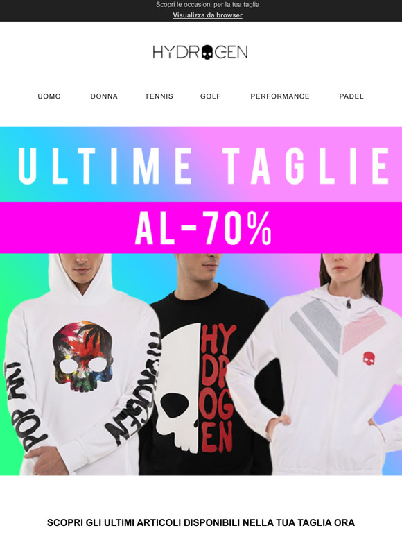 Ultime taglie fino al -70%! ORA