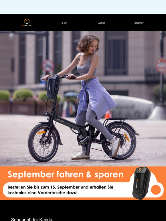 Schnell! Nur noch 2 Tage bis zum Ende des September-Sales bei ONEMILE!
