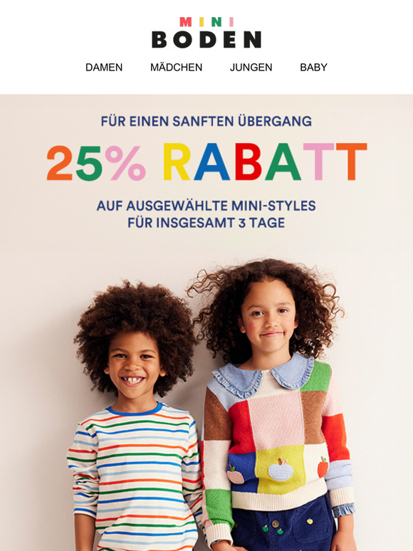 25% Rabatt auf süßes Zeug