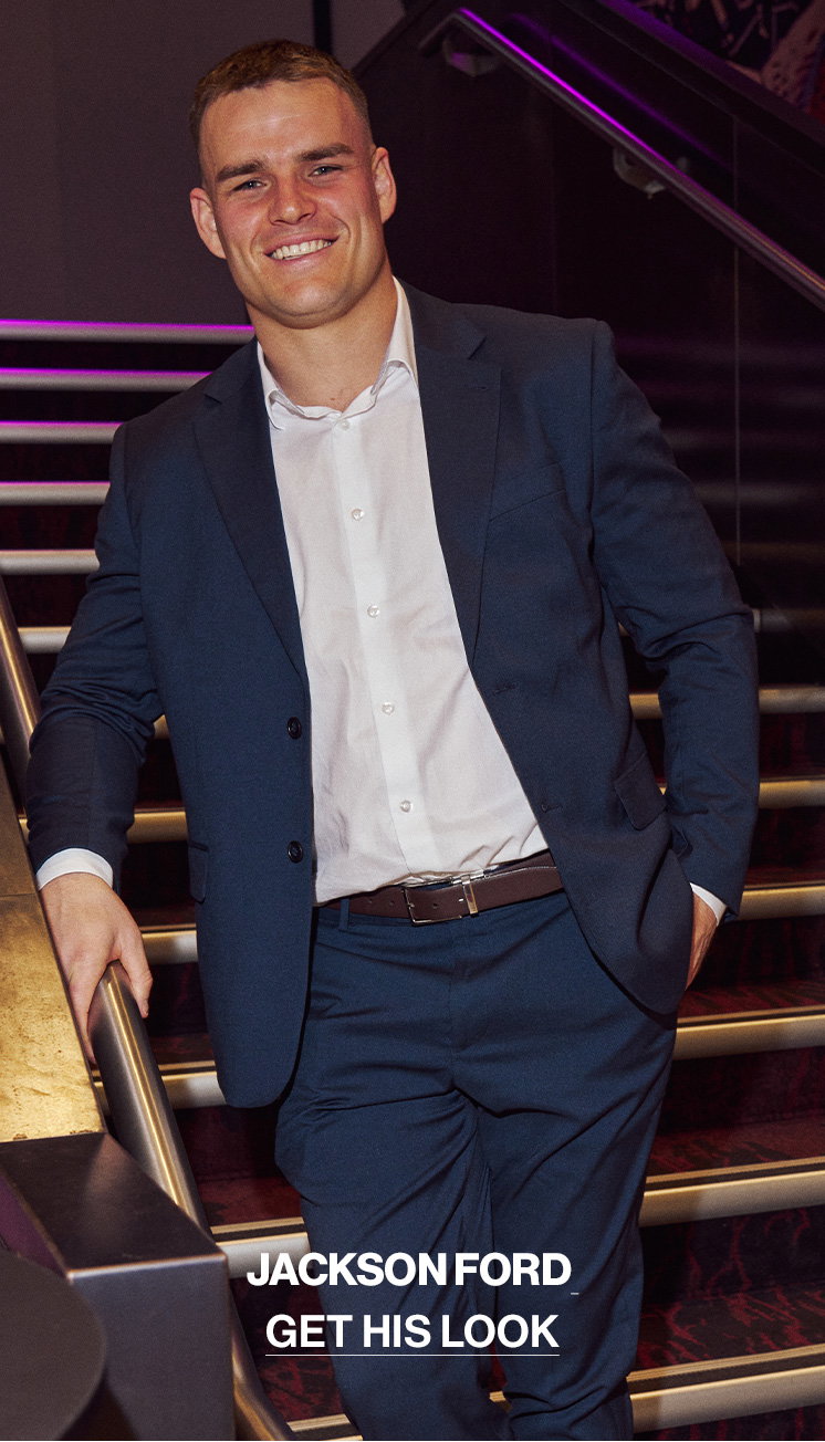 Slim Stretch Suit in Navy