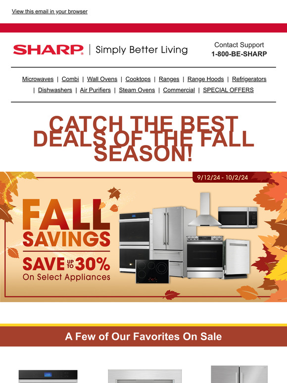 Fall Into Savings with Sharp!🍂