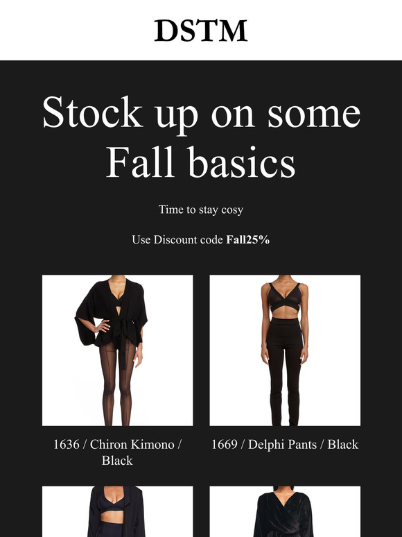 Stock up on some Fall basics