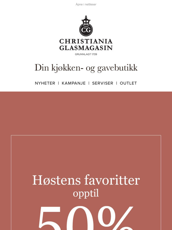 Kun ut søndag! Opptil 50% på høstens favoritter 🍂