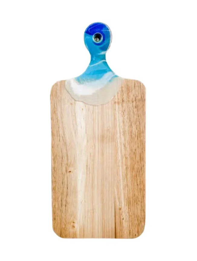 Image of Ocean Wave Resin Bar Board, 13” x 5.5”