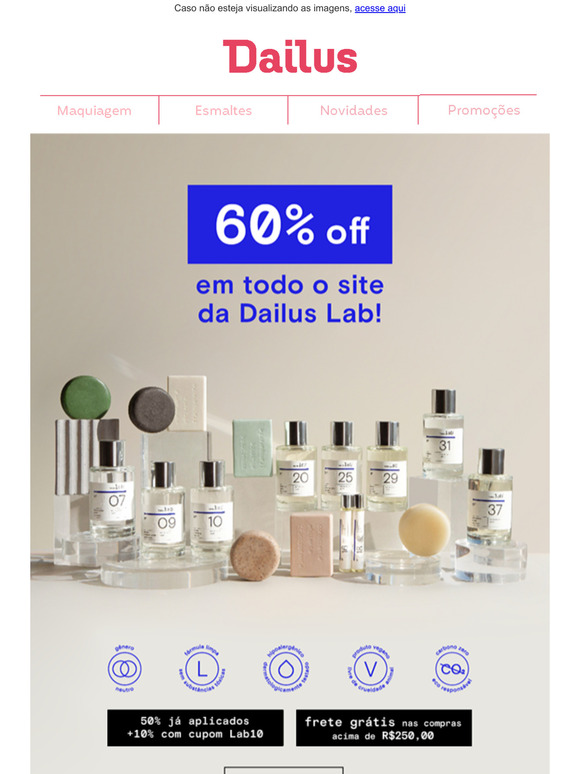 ﻿💥 Descontos Imperdíveis: Até 60% OFF em Produtos Dailus Lab! Garanta Já o Seu!