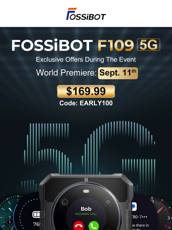 😍 Get the lowest price in FOSSiBOT F109 early bird sale!