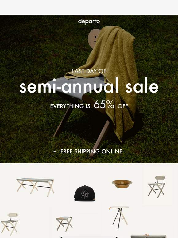 LAST DAY  |  65% Off Everything