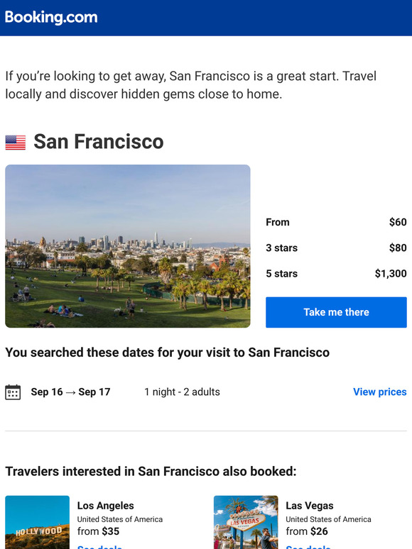 A stay in San Francisco from $60 – now that's a good price!