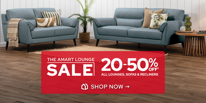 20-50% off all lounges, sofas, and recliners