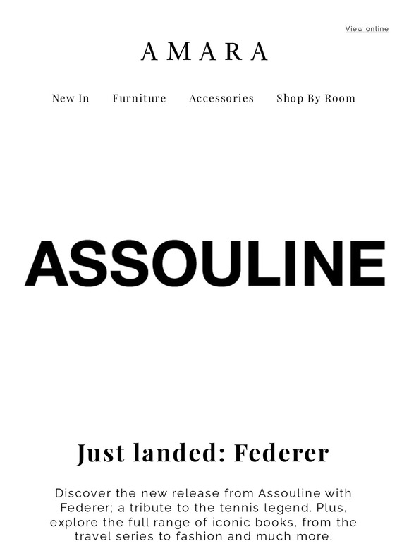 Just Landed: Assouline x Federer