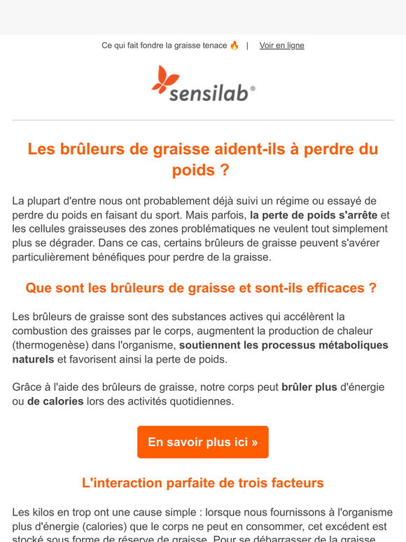 Sensilab Les brûleurs de graisse sontils vraiment efficaces ? Milled — free download