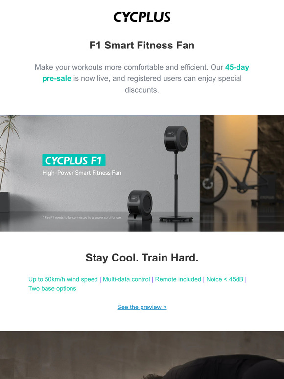 There's something new: Smart Fitness Fan CYCPLUS F1