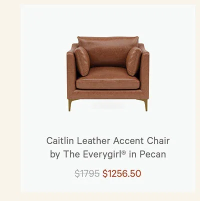 Caitlin Leather Accent Chair 