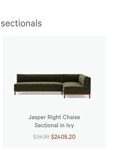 Jasper Right Chaise Sectional