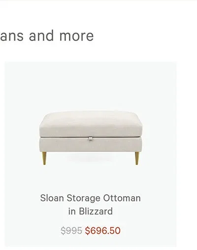 Sloan Storage Ottoman 