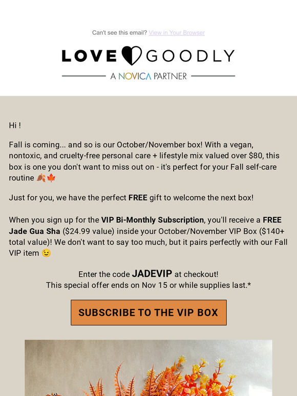 Subscribe to VIP + unlock your FREE Jade Gua Sha Gift ($24.99 value) 😌