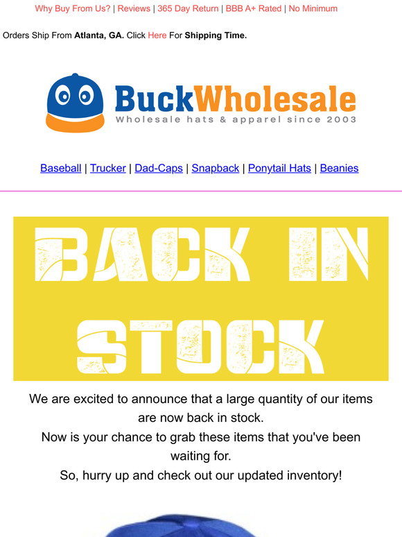 "Act Fast: Your Most-Loved Products Are Back in Stock"
