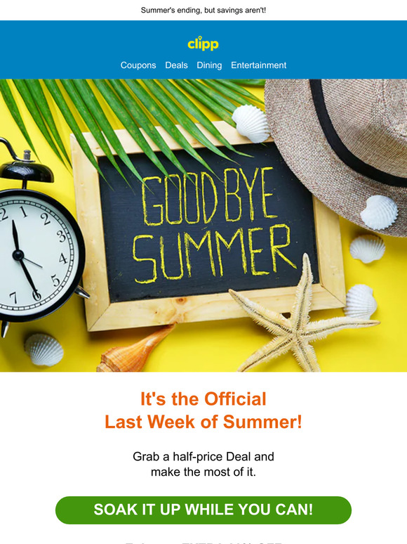 End of Summer Savings at Clipp (fka Local Flavor)