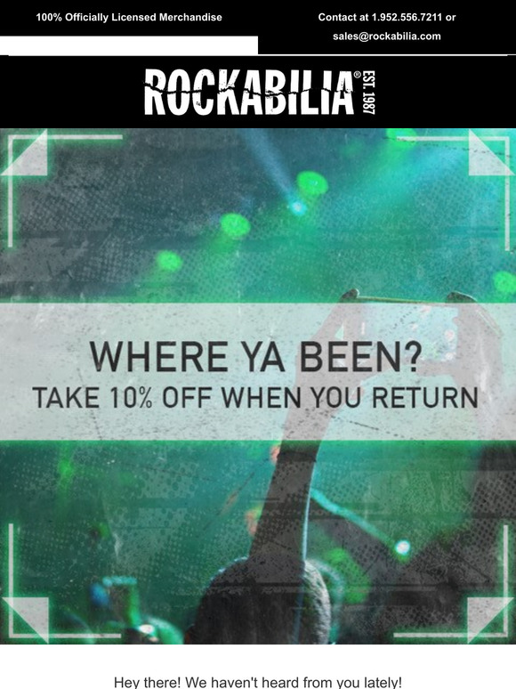 We're waiting for you.Where Ya Been?