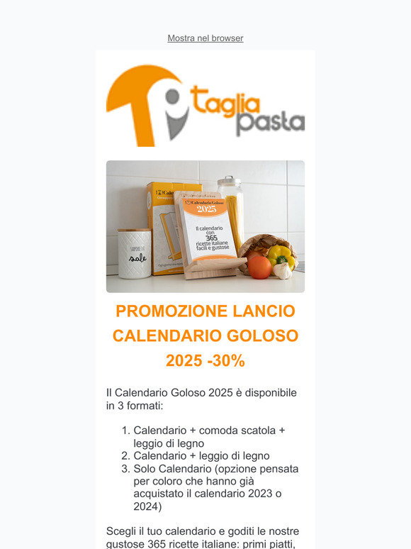 Il nuovo Calendario Goloso 2025 - sconto del 30%