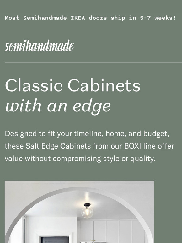 Modern Style, Unbeatable Value: See these ✨NEW✨ Salt Edge Cabinets
