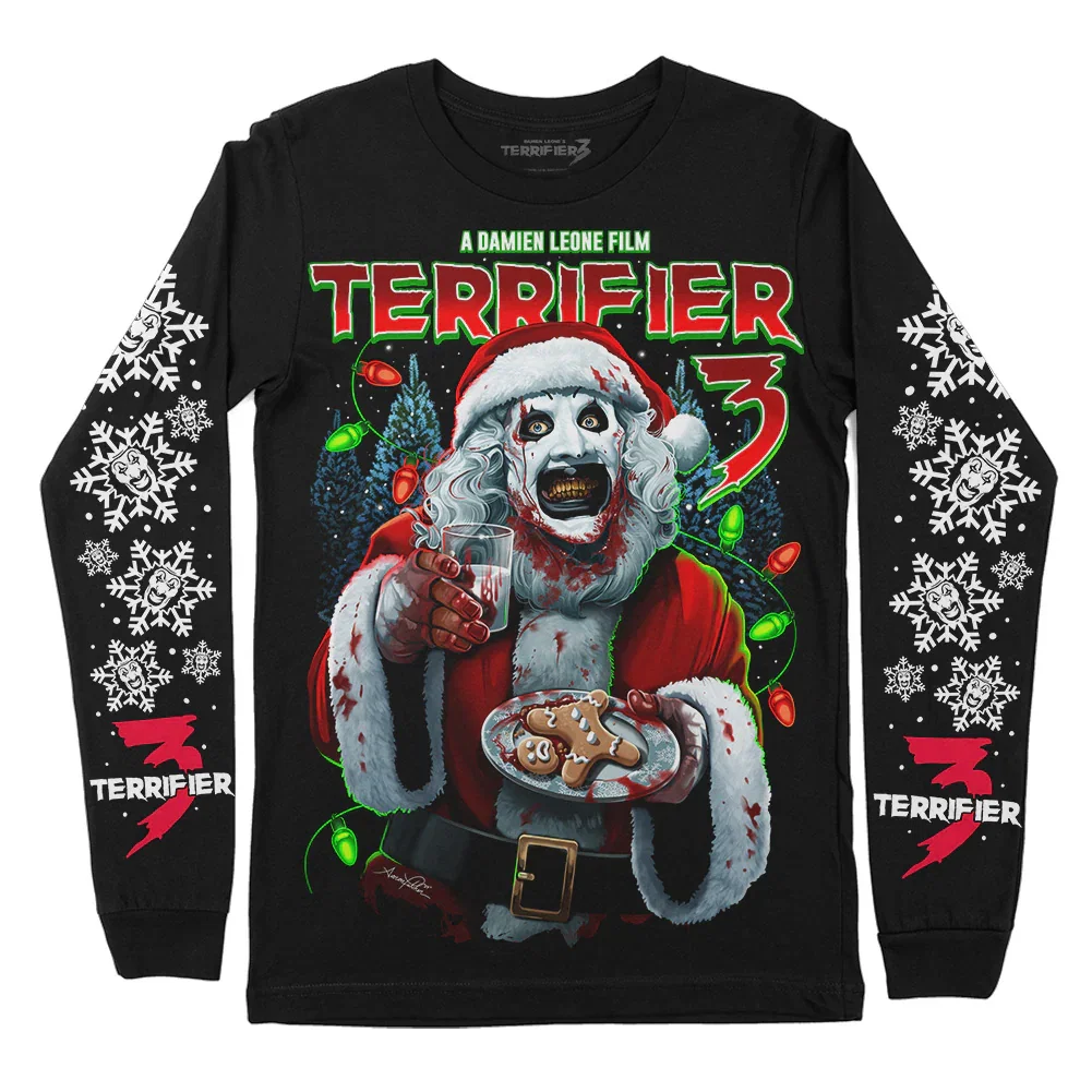 Terrifier 3 Milk And Carnage Long Sleeve T-Shirt