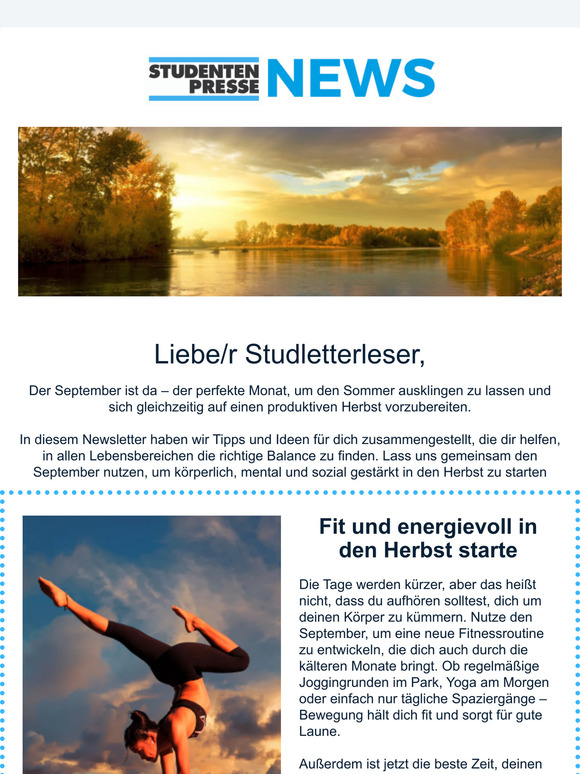 🍂 September-Vibes: Deine Tipps für einen starken Start in den Herbst