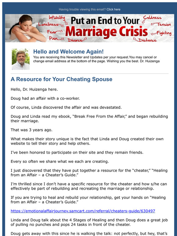 How Your Cheating Spouse can Help You