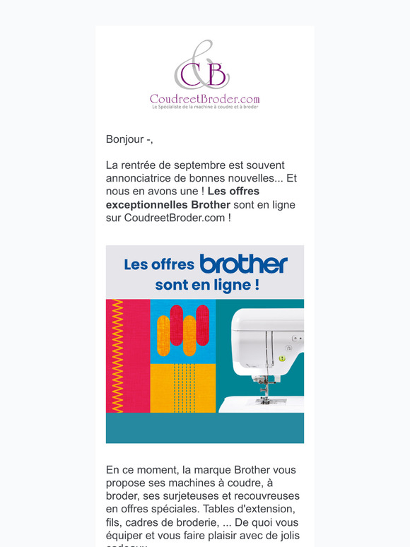 C'est le grand retour des offres Brother