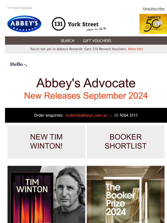 New Release Books • SEPTEMBER 2024 • WIN $100 Gift Vouchers