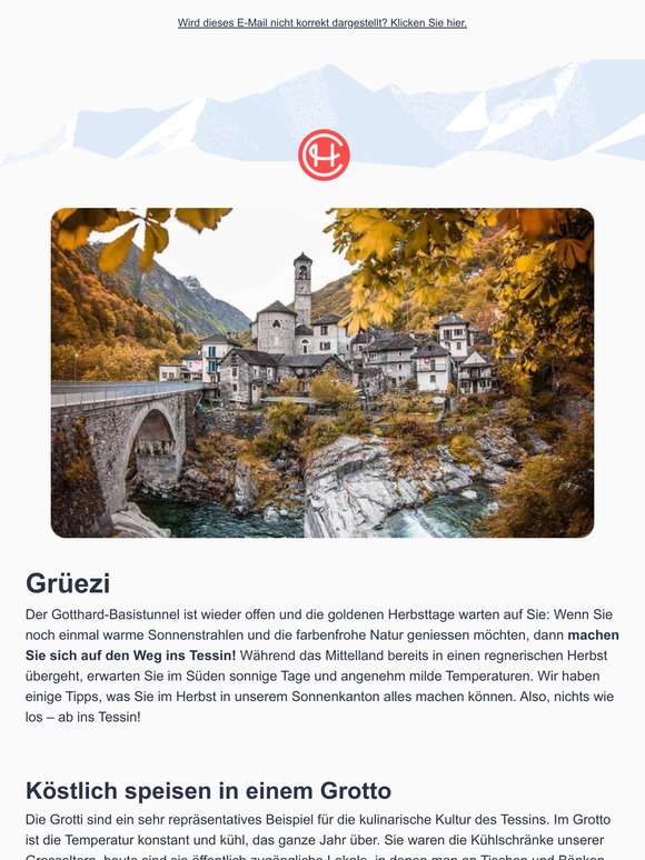 Ab in die Wärme: Herbst im Tessin🍁