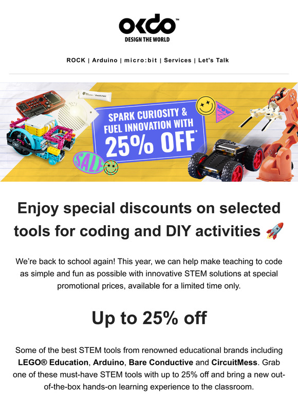 Up to 25% off top STEM tools for the new school year!