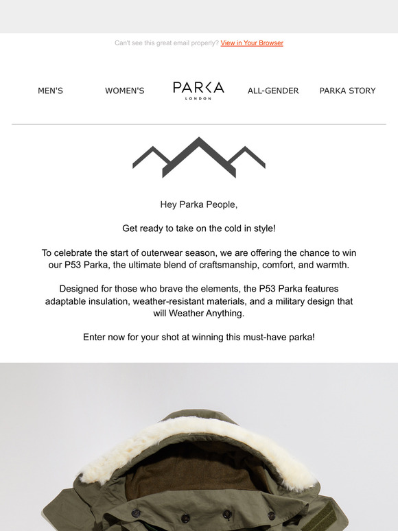 COMPETITION TIME - Win a P53 Parka