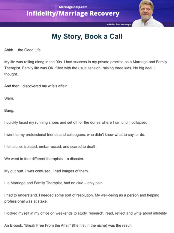 My Story, Book a Call