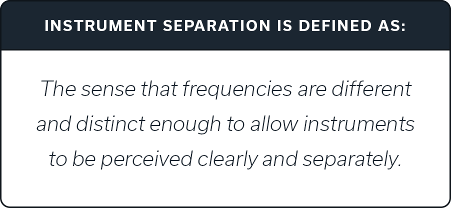 INSTRUMENT SEPARATION