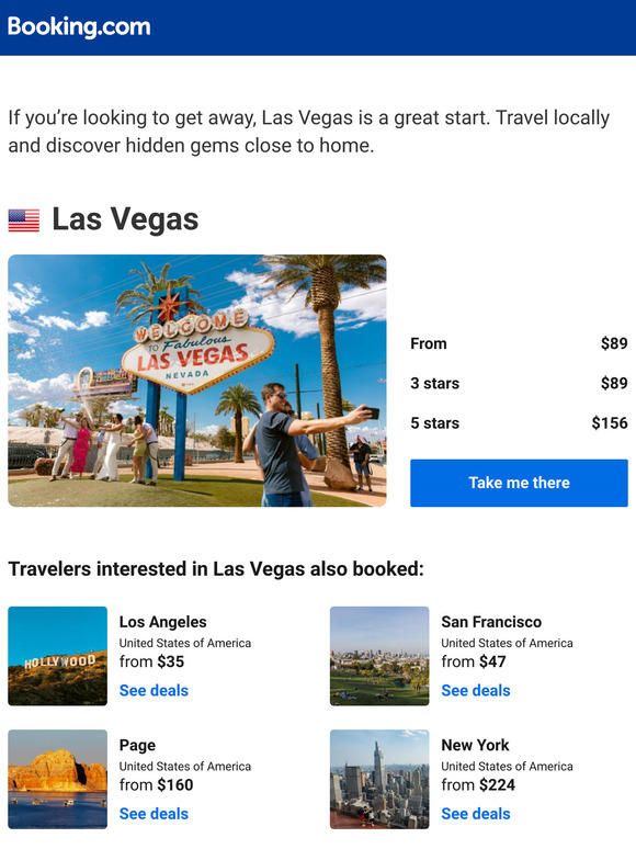 Don’t forget your search for Las Vegas – prices as low as $89!