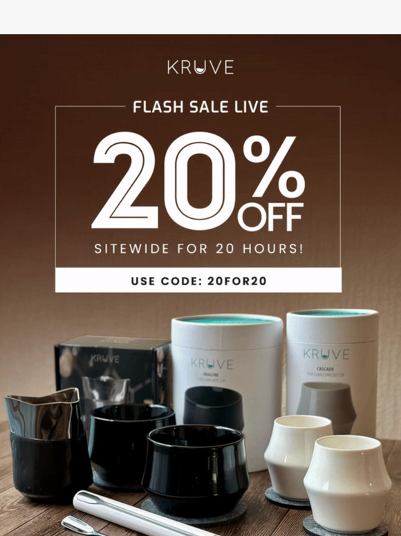 URGENT: KRUVE flash sale is live ‼️